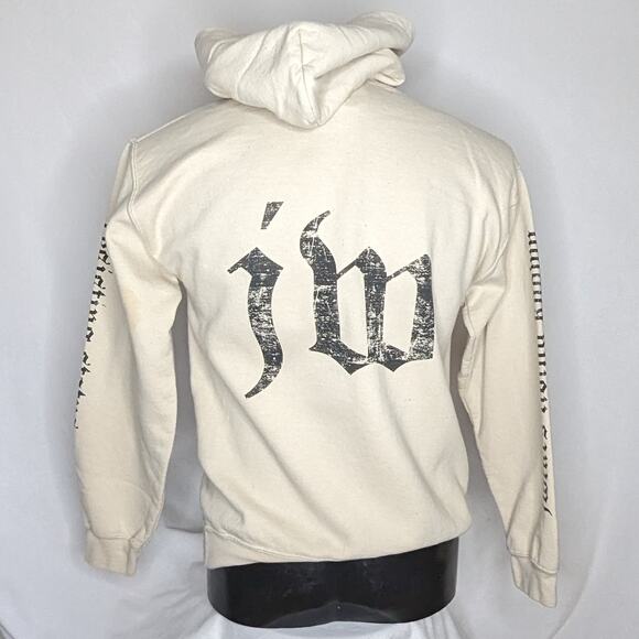 JWLKRS Men's Pullover Hoodie - Size Small - Cream - Great Condition - Picture 4 of 5